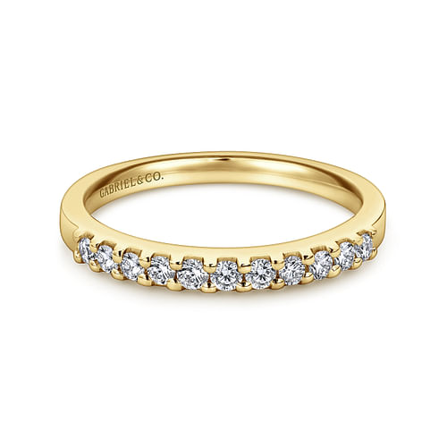 14K Yellow Gold Diamond Anniversary Band