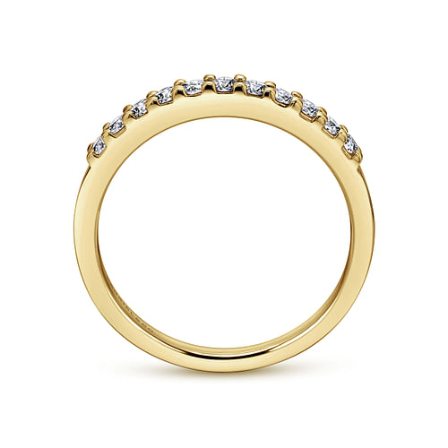 14K Yellow Gold Diamond Anniversary Band