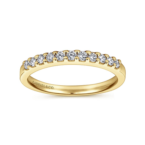 14K Yellow Gold Diamond Anniversary Band