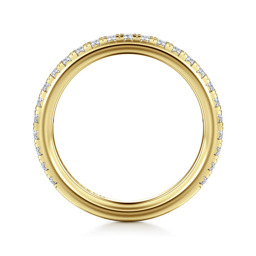 14K Yellow Gold Diamond Anniversary Band