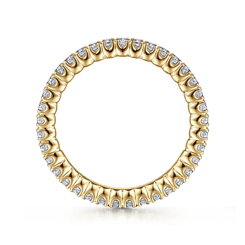 14K Yellow Gold Diamond Anniversary Band