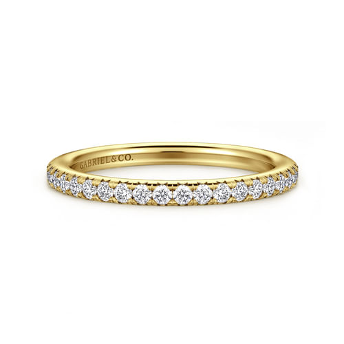 14K Yellow Gold Diamond Anniversary Band
