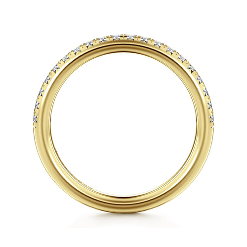 14K Yellow Gold Diamond Anniversary Band