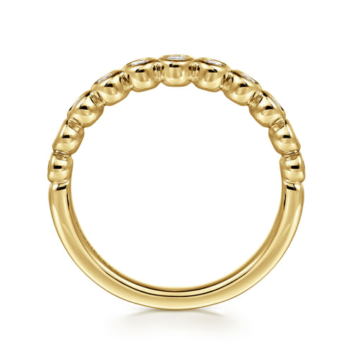 14K Yellow Gold Diamond Anniversary Band