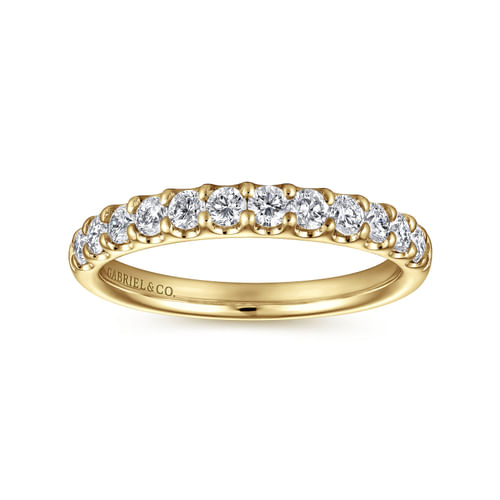 14K Yellow Gold Diamond Anniversary Band