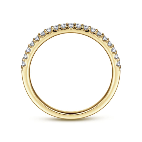 14K Yellow Gold Diamond Anniversary Band
