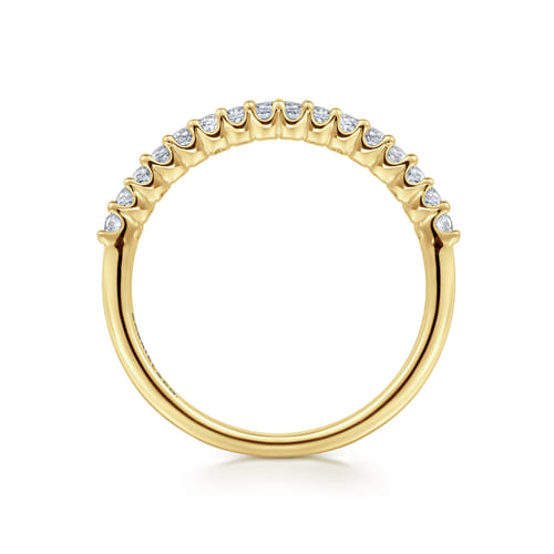 14K Yellow Gold Diamond Anniversary Band