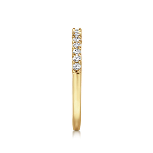 14K Yellow Gold Diamond Anniversary Band