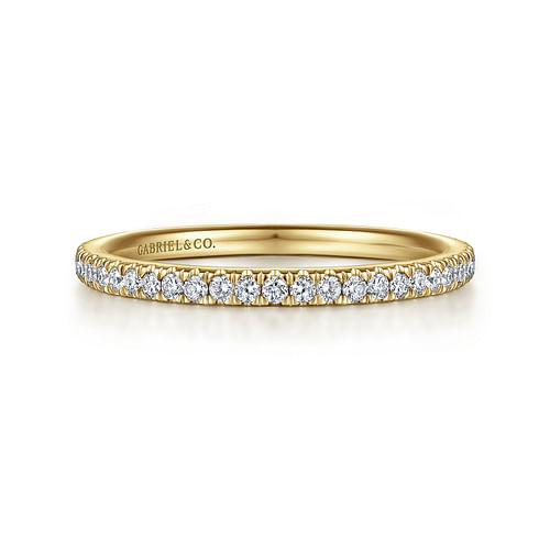 14K Yellow Gold Diamond Anniversary Band