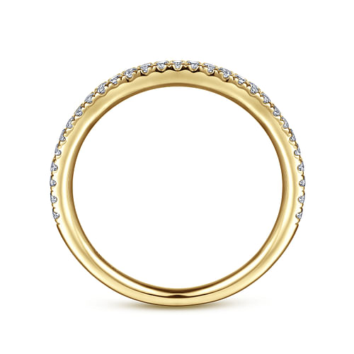 14K Yellow Gold Diamond Anniversary Band