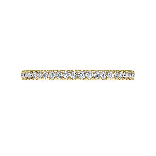 14K Yellow Gold Diamond Anniversary Band