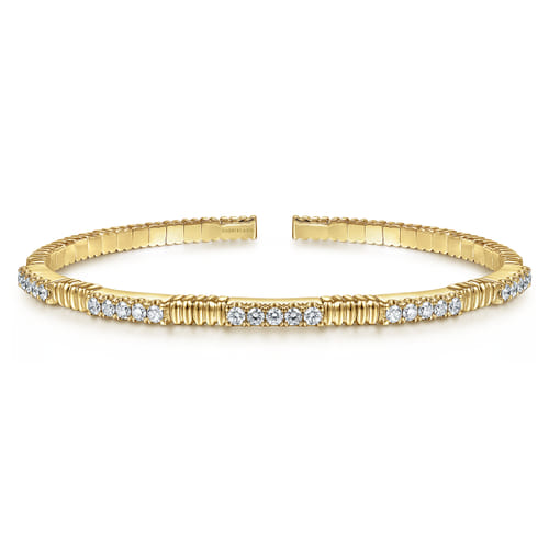14K Yellow Gold Diamond Bangle 14K Yellow Gold Diamond Bangle
