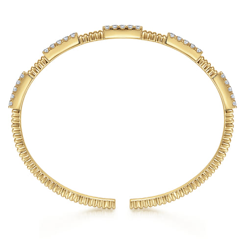 14K Yellow Gold Diamond Bangle 14K Yellow Gold Diamond Bangle