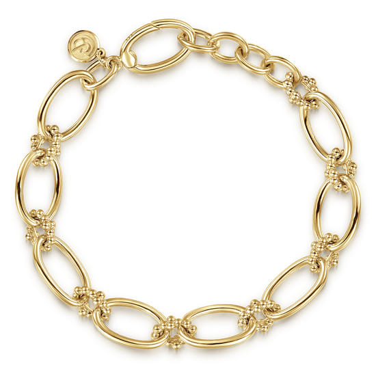 14K Yellow Gold Diamond Bracelet