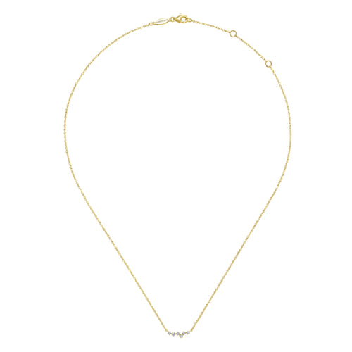 14K Yellow Gold Diamond Constellation Necklace
