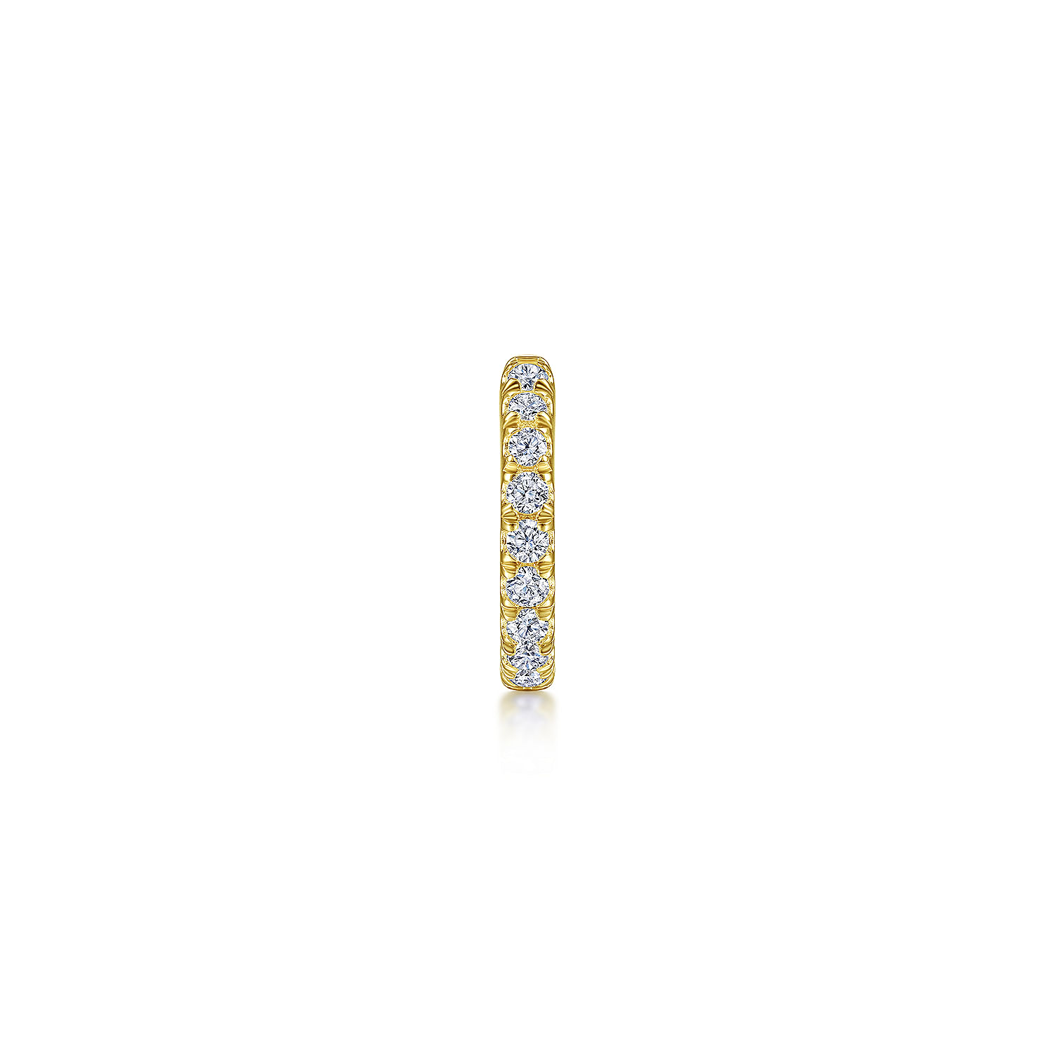 14K Yellow Gold Diamond Cuff Earring