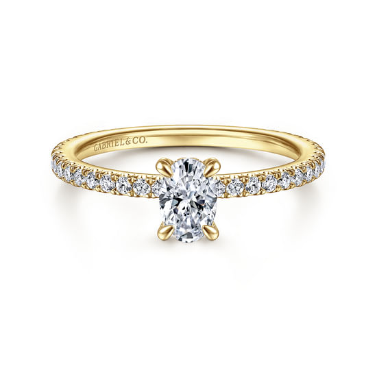 Gabriel - 14K Yellow Gold Diamond Engagement Ring