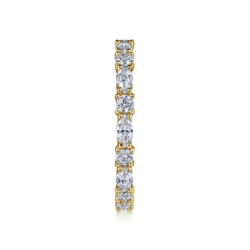 14K Yellow Gold Diamond Eternity Band