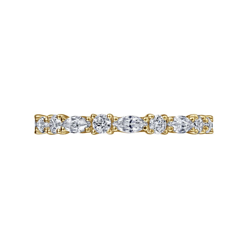 14K Yellow Gold Diamond Eternity Band