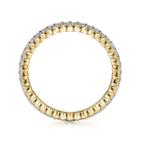 14K Yellow Gold Diamond Eternity Band