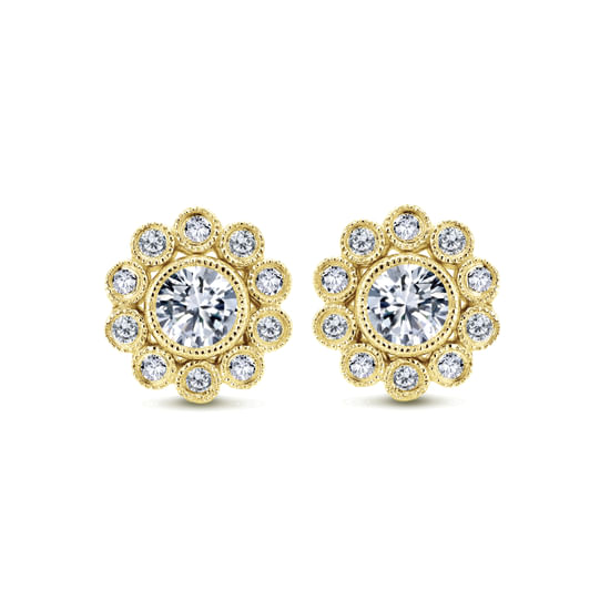 Gabriel - 14K Yellow Gold Diamond Fashion Earrings