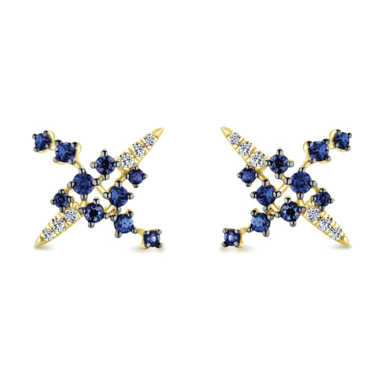 Gabriel - 14K Yellow Gold Diamond Fashion Earrings