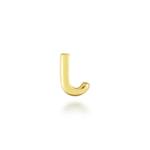 14K Yellow Gold Diamond J Initial Locket Charm