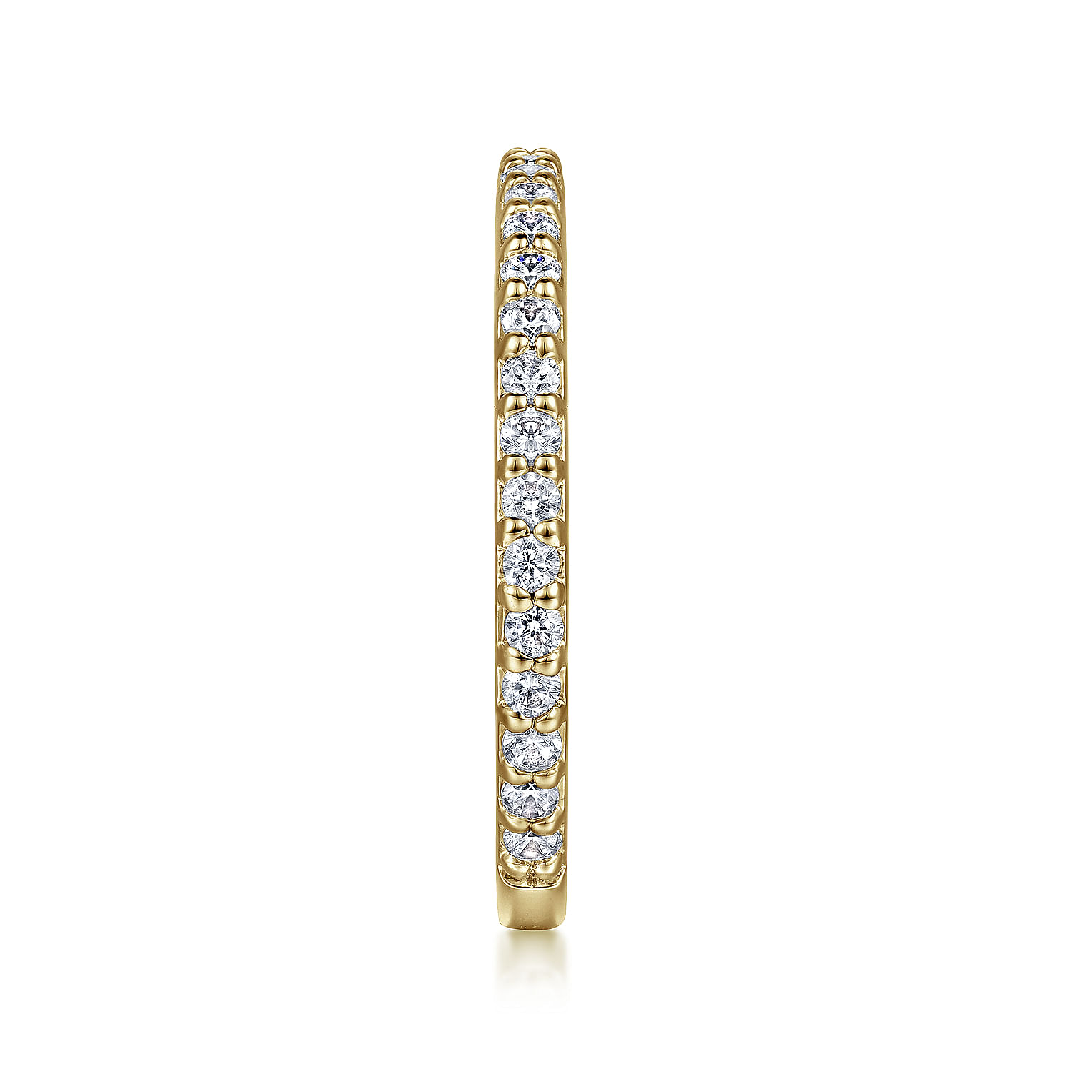14K Yellow Gold Diamond Ladies Stackable Ring