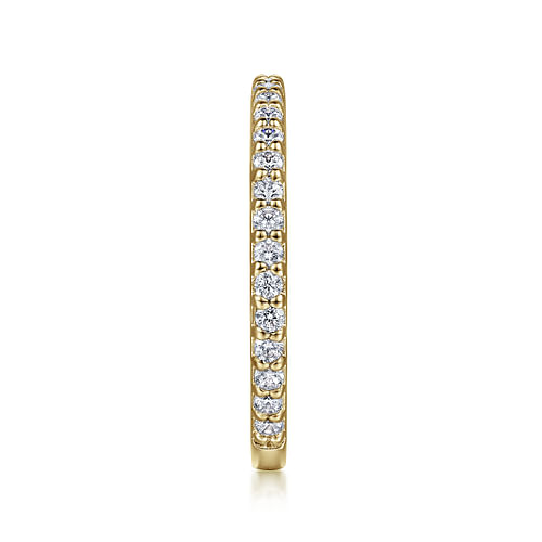 14K Yellow Gold Diamond Ladies Stackable Ring