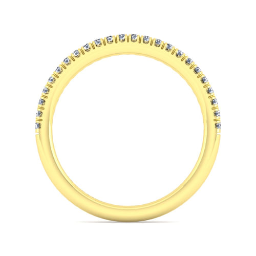 14K Yellow Gold Diamond Matching Wedding Band