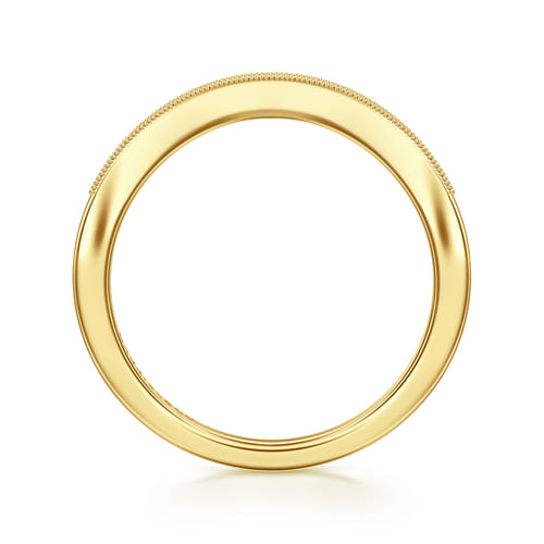 14K Yellow Gold Diamond Matching Wedding Band 14K Yellow Gold Diamond Matching Wedding Band