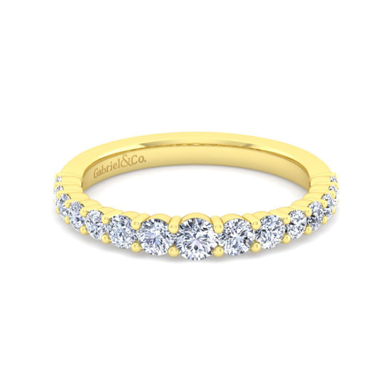 Gabriel - 14K Yellow Gold Diamond Matching Wedding Band