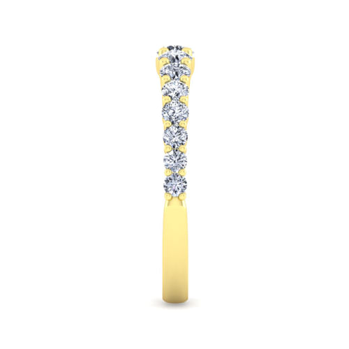 14K Yellow Gold Diamond Matching Wedding Band