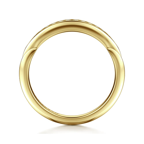 14K Yellow Gold Diamond Matching Wedding Band