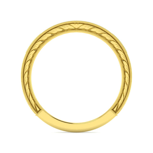 14K Yellow Gold Diamond Matching Wedding Band