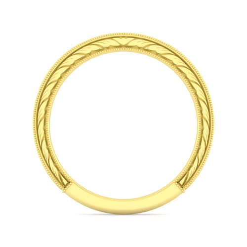 14K Yellow Gold Diamond Matching Wedding Band