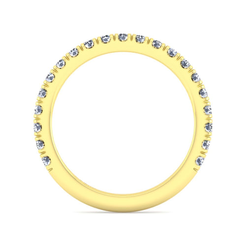 14K Yellow Gold Diamond Matching Wedding Band