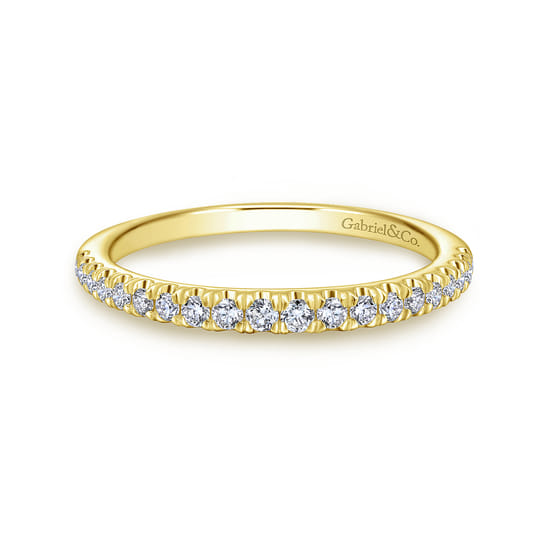 Gabriel - 14K Yellow Gold Diamond Matching Wedding Band Gabriel - 14K Yellow Gold Diamond Matching Wedding Band