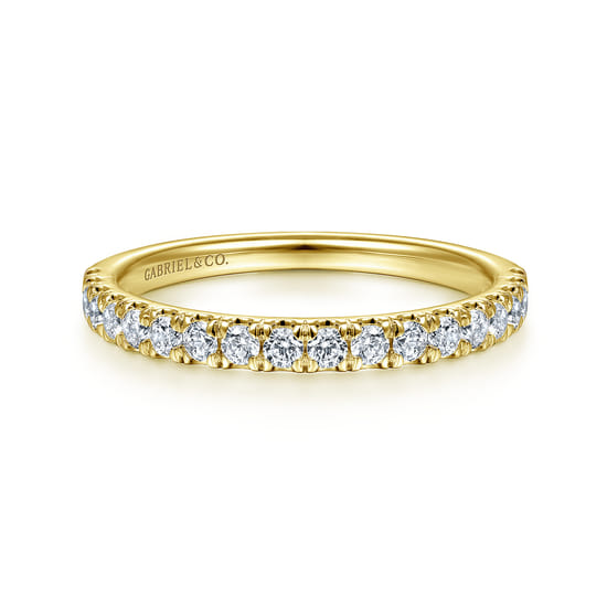 Gabriel - 14K Yellow Gold Diamond Matching Wedding Band