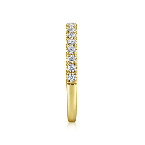 14K Yellow Gold Diamond Matching Wedding Band