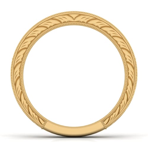 14K Yellow Gold Diamond Matching Wedding Band 14K Yellow Gold Diamond Matching Wedding Band