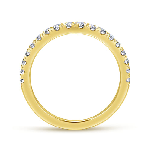 14K Yellow Gold Diamond Matching Wedding Band