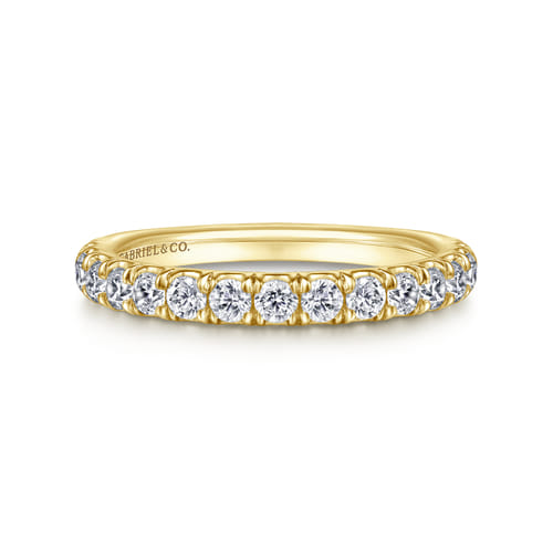 14K Yellow Gold Diamond Matching Wedding Band