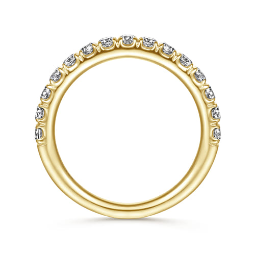 14K Yellow Gold Diamond Matching Wedding Band