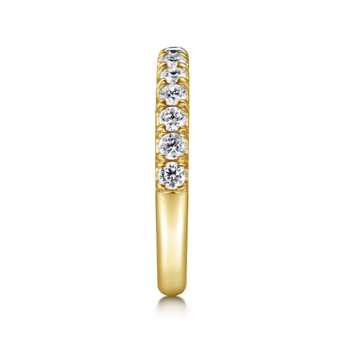 14K Yellow Gold Diamond Matching Wedding Band
