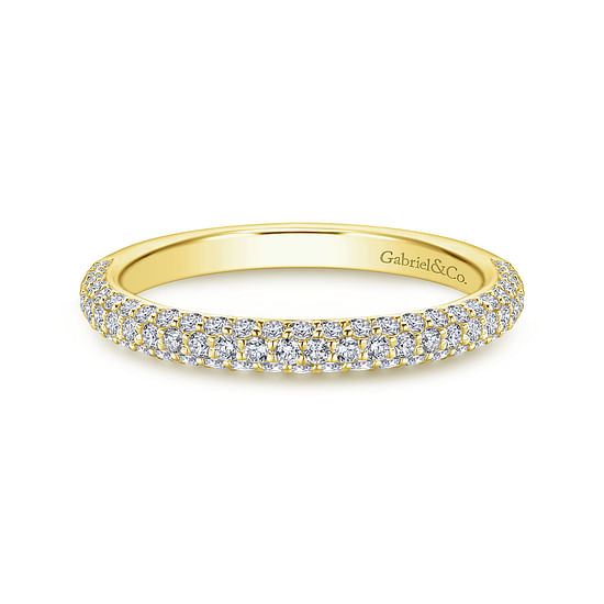 Gabriel - 14K Yellow Gold Diamond Matching Wedding Band