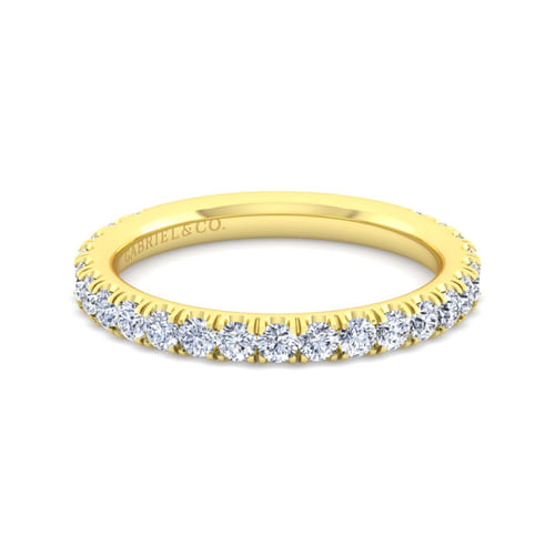 14K Yellow Gold Diamond Matching Wedding Band