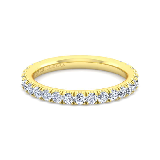Gabriel - 14K Yellow Gold Diamond Matching Wedding Band