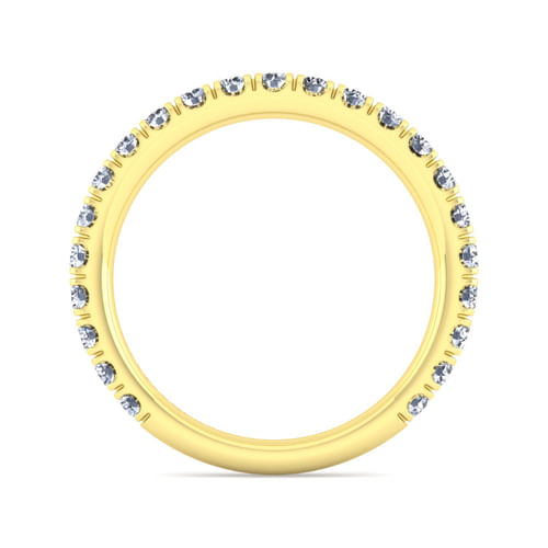 14K Yellow Gold Diamond Matching Wedding Band