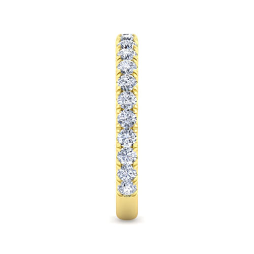 14K Yellow Gold Diamond Matching Wedding Band